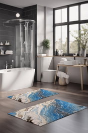 Mijölnir Juego de alfombrillas de baño CT-5020 de 2 piezas Multicolor